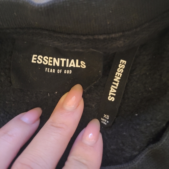 SOLD!! - Essentials Fear Of God Sweatshirt Black Size XS - Picture 5 of 5